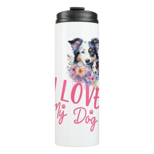 Ik hou van mijn hond thermosbeker (Voorkant)