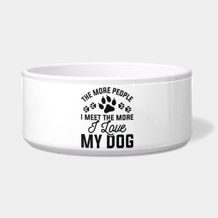 Ik hou van mijn hond voerbakje