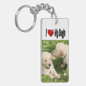 Ik hou van mijn honden Foto Sleutelhanger (Voorkant Links)