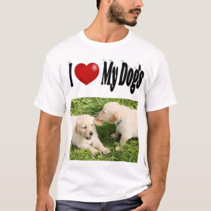 Ik hou van mijn honden foto t-shirt