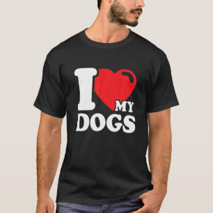 Ik hou van mijn honden - ik hou van honden t-shirt