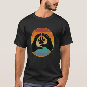  Ik hou van mijn honden Katten Poot Print Gift T-shirt