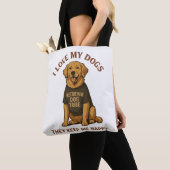 Ik hou van mijn honden tote bag (Dichtbij)