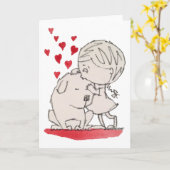 Ik hou van mijn honden wenskaart kaart (Gele Bloem)