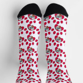 Ik hou van mijn hondenpoten gepersonaliseerde foto sokken (Top)