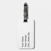 Ik hou van mijn hondenpoten watermerk bagagelabel (Achterkant verticaal)