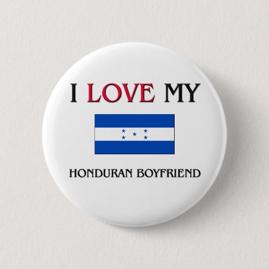 Ik hou van mijn Honduran Boyvriend Ronde Button 5,7 Cm (Voorkant)
