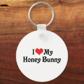 Ik hou van mijn Honey Bunny Sleutelhanger (Voorkant)