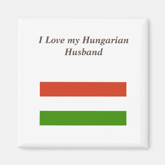 Ik hou van mijn Hongaarse Husband Magnet (Voorkant)