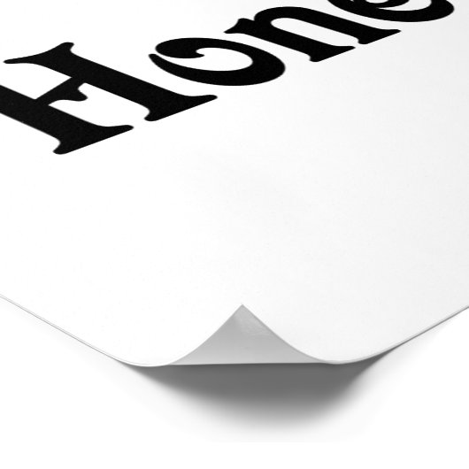 Ik hou van mijn honingbunch poster (Hoek)