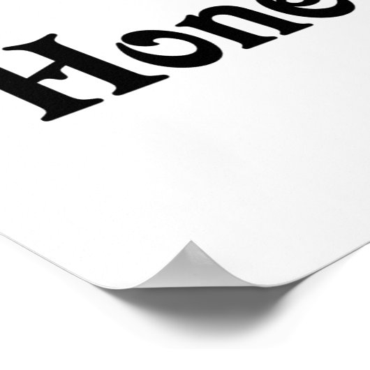 Ik hou van mijn honingbunny poster (Hoek)