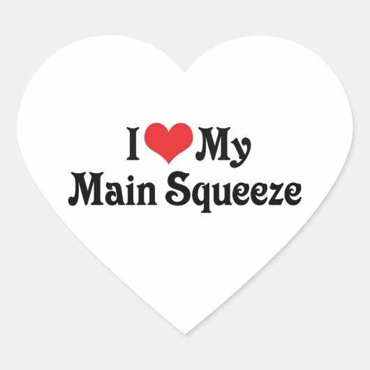 Ik hou van mijn hoofdprijs hart sticker (Voorkant)