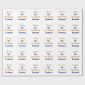 Ik hou van mijn hot Dutch Husband Cadeaupapier (Vlak)