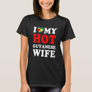 Ik hou van mijn Hot Guyanese vrouw Funny Husband G T-shirt
