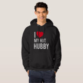Ik hou van mijn Hot Husband Hoodie (Voorkant volledig)