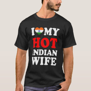 Ik hou van mijn Hot Indian Wife Funny Husband Gift T-shirt