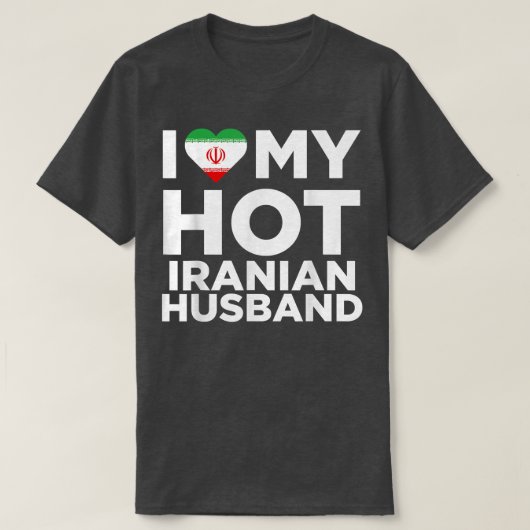 Ik hou van mijn hot Iraniër Husband Cute Iran Nati T-shirt (Design voorkant)