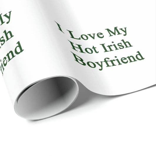 Ik hou van mijn hot Irish Boyvriend Cadeaupapier (Rol Hoek)