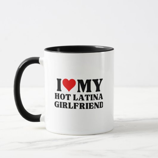 Ik hou van mijn Hot Latina Vriendin Mok (Links)