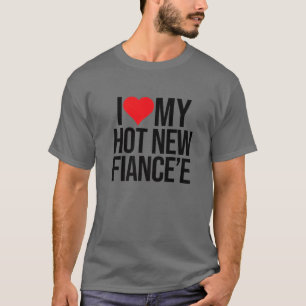 Ik hou van mijn Hot New Fancee Valentijnsdag Match T-shirt