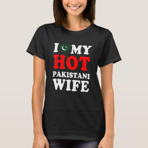 Ik hou van Mijn Hot Pakistani Wife Husband T-shirt