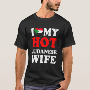 Ik hou van Mijn Hot Sudanese vrouw Husband T-shirt