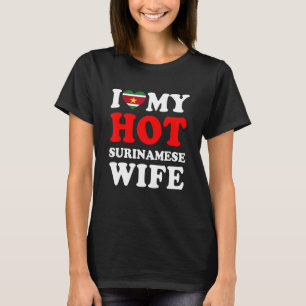 Ik hou van Mijn Hot Surinaamse vrouw Husband T-shirt