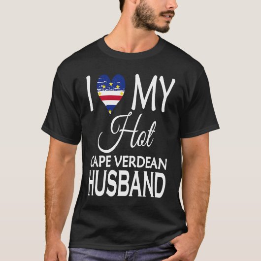 Ik hou van mijn hotcape Verdean-echtgenoot Kaapver T-shirt (Voorkant)