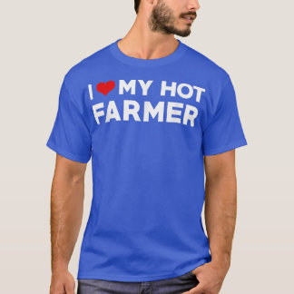 Ik hou van mijn hotFarmer Boyvriend Couple die T-S T-shirt
