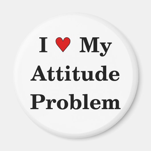 Ik hou van mijn houding probleem magneet (Voorkant)