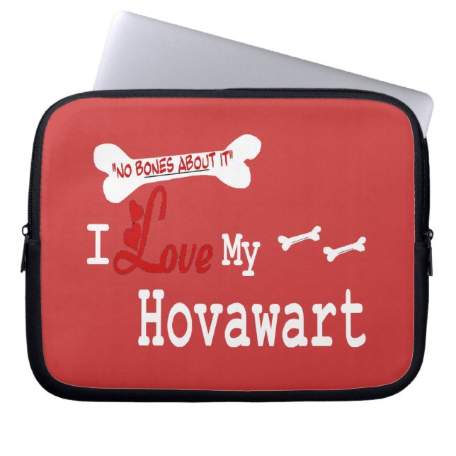 Ik hou van mijn Hovawart Laptop Sleeve (Voorkant)