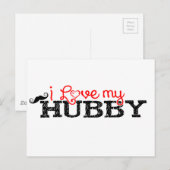 Ik hou van mijn Hubby Briefkaart (Voorkant / Achterkant)