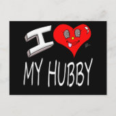 Ik hou van mijn Hubby Briefkaart (Voorkant)