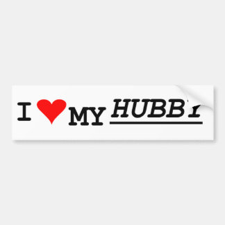ik hou van mijn hubby bumpersticker