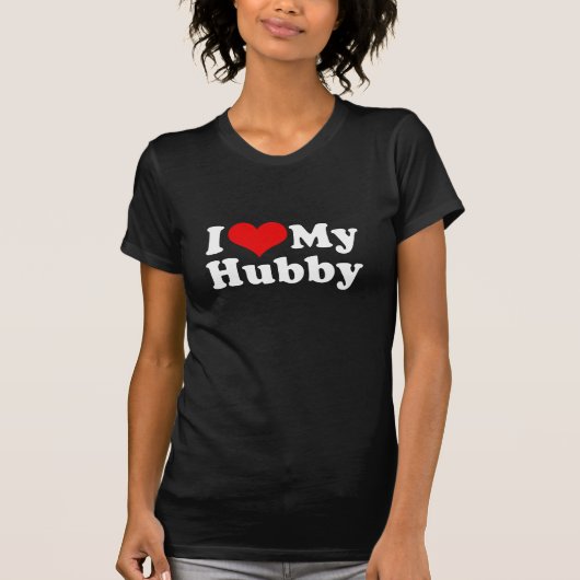Ik hou van mijn Hubby Husband Valentijnsdag T-shirt (Voorkant)