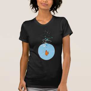 Ik hou van mijn huisdier vis in een tas vol met bl t-shirt