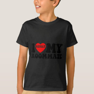 Ik Hou Van Mijn Huisgenoot Hart Grappige Feest Cad T-shirt