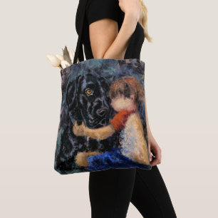 Ik hou van mijn huisje - Abstracte kunst met moder Tote Bag