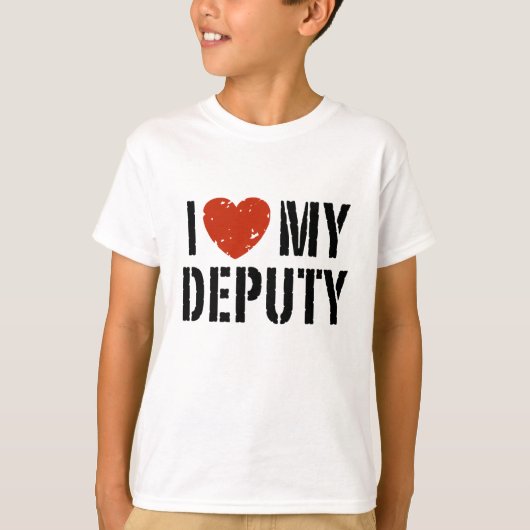 Ik hou van mijn hulpsheriff t-shirt (Voorkant)