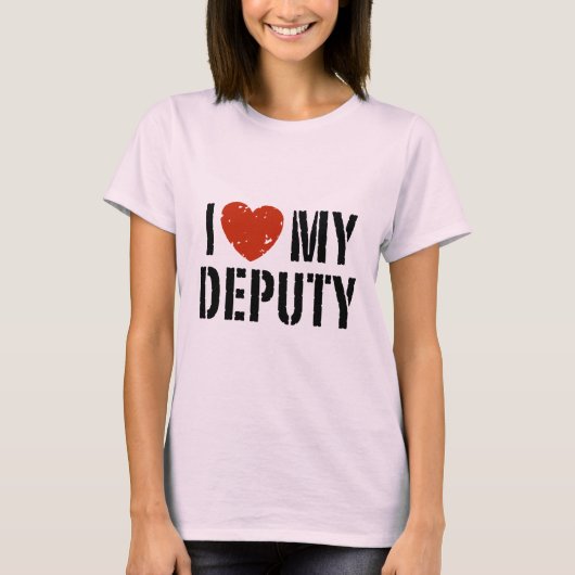 Ik hou van mijn hulpsheriff t-shirt (Voorkant)
