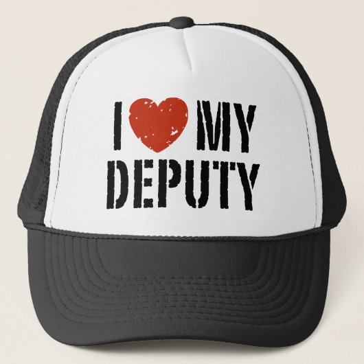 Ik hou van mijn hulpsheriff trucker pet (Voorkant)