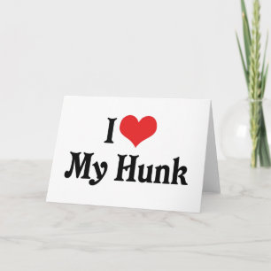 Ik hou van mijn hunk kaart
