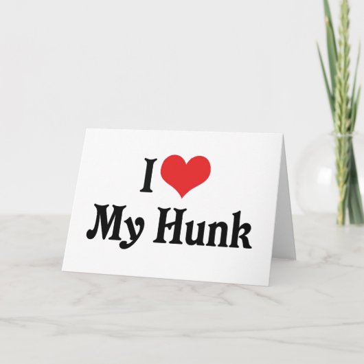 Ik hou van mijn hunk kaart (Voorkant)