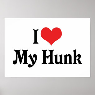 Ik hou van mijn hunk poster