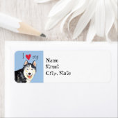 Ik hou van mijn Husky Etiket (Insitu)