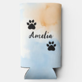 Ik hou van mijn Husky gepersonaliseerd Seltzer Blikjeskoeler (Achterkant)