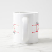 Ik hou van mijn Husky Jumbo Mok (Achterkant)