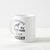 Ik hou van mijn Husky Koffiemok (Voorkant links)