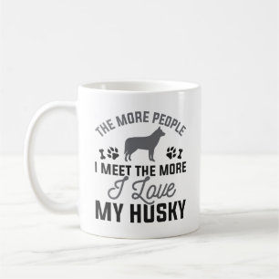 Ik hou van mijn husky koffiemok