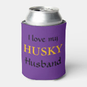 Ik hou van mijn Husky-man Blikjeskoeler (Blikje Voorkant)
